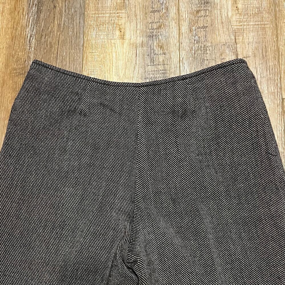 VTG Newport News Brown Tweed Herringbone Wide Leg Dress Pants Trousers Women 12 - Picture 3 of 10